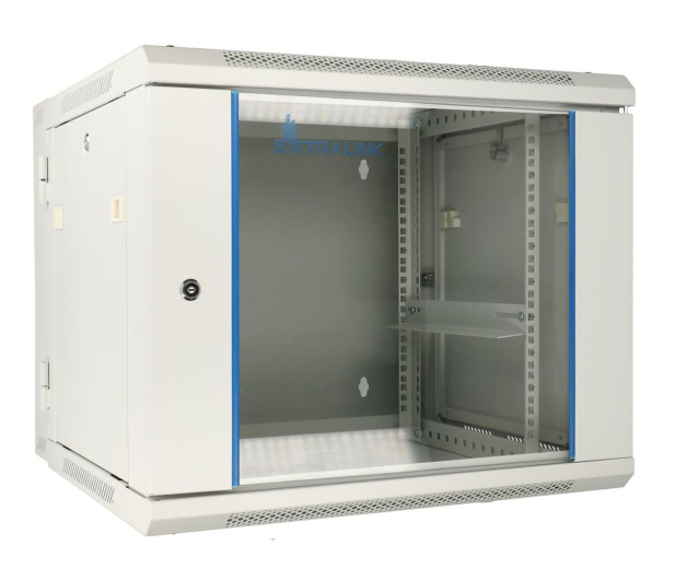 ExtraLink Wisząca 19" 9U 600x600mm dwusekcyjna (szara) - 489359 - zdjęcie